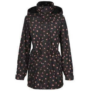 Cabi NWOT Rainy Day Jacket, Size Medium, Black/Pink/Mauve